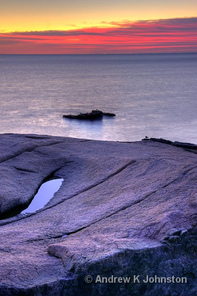 1008_40D_4840-2 HDR.jpg - Sunrise at the Thunder Hole, Acadia National Park, MaineHDR image compiled from three originals